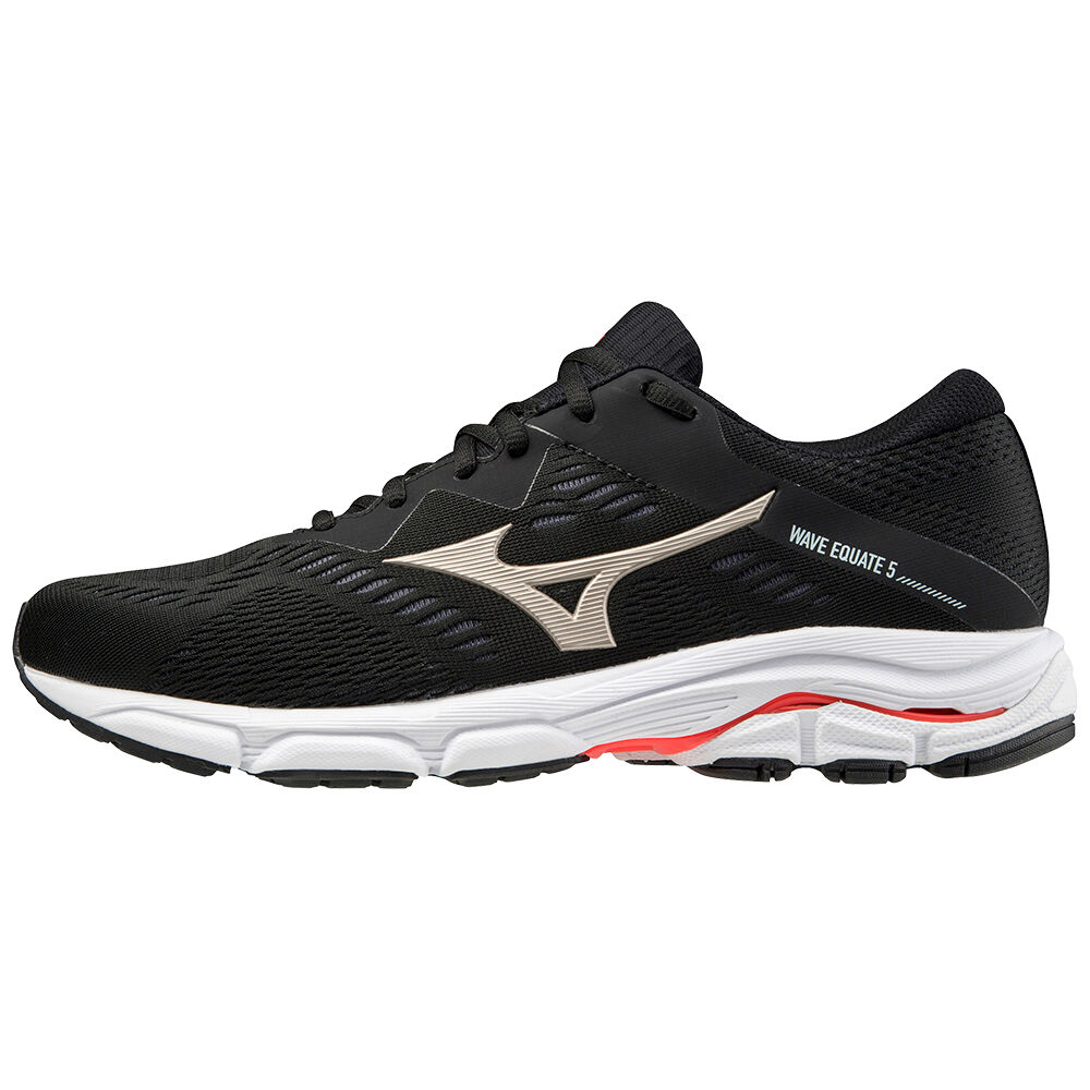 Sapatilhas Running Mizuno Wave Equate 5 - Homem - Pretas/Douradas/Vermelhas - AINBV1794